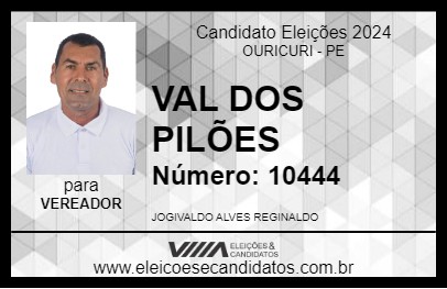 Candidato VAL DOS PILÕES 2024 - OURICURI - Eleições