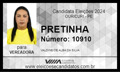 Candidato PRETINHA  2024 - OURICURI - Eleições