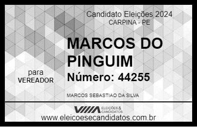 Candidato MARCOS DO PINGUIM 2024 - CARPINA - Eleições