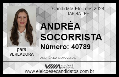 Candidato ANDRÉA SOCORRISTA 2024 - TABIRA - Eleições