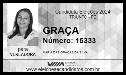 Candidato GRAÇA 2024 - TRIUNFO - Eleições