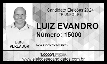 Candidato LUIZ EVANDRO 2024 - TRIUNFO - Eleições