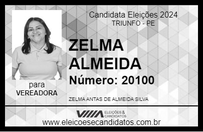 Candidato ZELMA ALMEIDA 2024 - TRIUNFO - Eleições