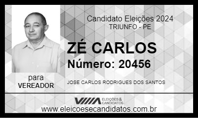 Candidato ZÉ CARLOS 2024 - TRIUNFO - Eleições