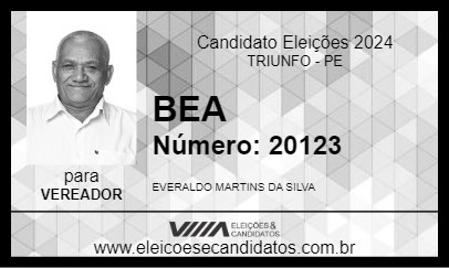 Candidato BEA 2024 - TRIUNFO - Eleições