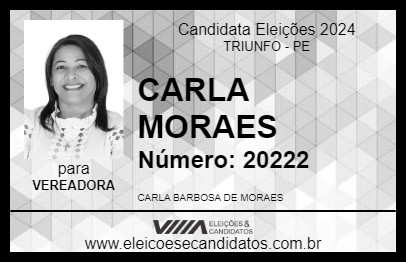 Candidato CARLA MORAES 2024 - TRIUNFO - Eleições