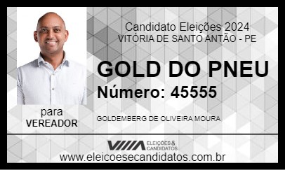 Candidato GOLD DO PNEU 2024 - VITÓRIA DE SANTO ANTÃO - Eleições