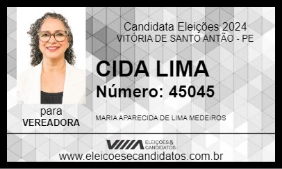 Candidato CIDA LIMA 2024 - VITÓRIA DE SANTO ANTÃO - Eleições