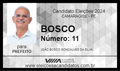 Candidato BOSCO 2024 - CAMARAGIBE - Eleições