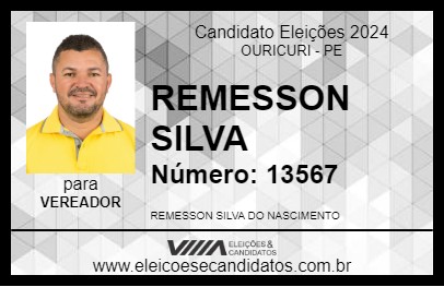 Candidato REMESSON SILVA 2024 - OURICURI - Eleições