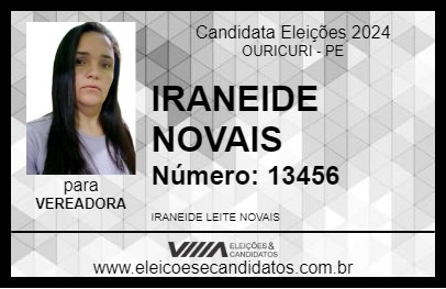 Candidato IRANEIDE NOVAIS 2024 - OURICURI - Eleições