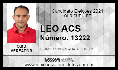 Candidato LEO  ACS 2024 - OURICURI - Eleições