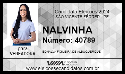 Candidato NALVINHA 2024 - SÃO VICENTE FÉRRER - Eleições