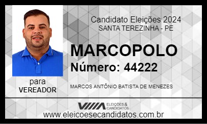 Candidato MARCOPOLO 2024 - SANTA TEREZINHA - Eleições