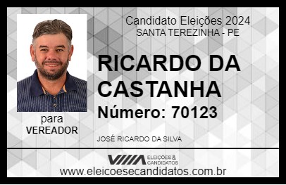 Candidato RICARDO DA CASTANHA 2024 - SANTA TEREZINHA - Eleições