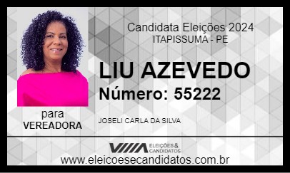 Candidato LIU AZEVEDO 2024 - ITAPISSUMA - Eleições