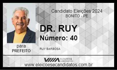 Candidato DR. RUY 2024 - BONITO - Eleições