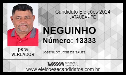 Candidato NEGUINHO 2024 - JATAÚBA - Eleições