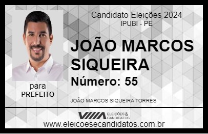 Candidato JOÃO MARCOS SIQUEIRA 2024 - IPUBI - Eleições