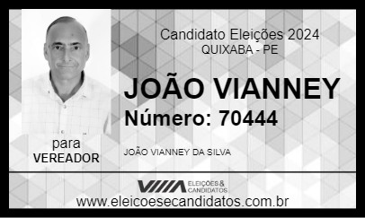 Candidato JOÃO VIANNEY 2024 - QUIXABA - Eleições