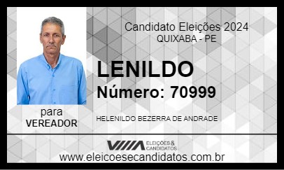 Candidato LENILDO 2024 - QUIXABA - Eleições