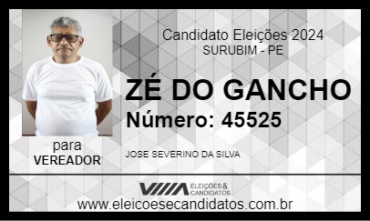 Candidato ZÉ DO GANCHO 2024 - SURUBIM - Eleições