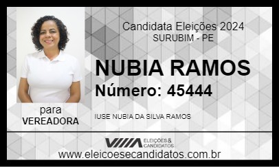 Candidato NUBIA RAMOS 2024 - SURUBIM - Eleições