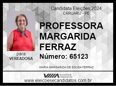 Candidato PROFESSORA MARGARIDA FERRAZ 2024 - CARUARU - Eleições