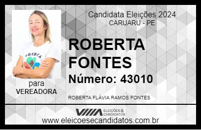 Candidato ROBERTA FONTES 2024 - CARUARU - Eleições