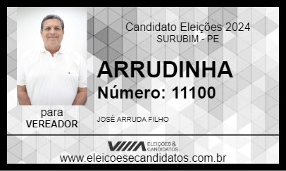 Candidato ARRUDINHA 2024 - SURUBIM - Eleições