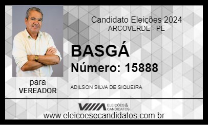 Candidato BASGÁ 2024 - ARCOVERDE - Eleições