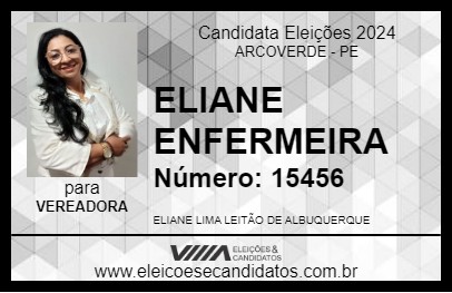 Candidato ELIANE  ENFERMEIRA 2024 - ARCOVERDE - Eleições