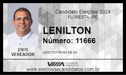 Candidato LENILTON 2024 - FLORESTA - Eleições