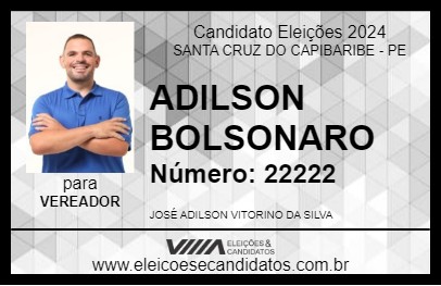 Candidato ADILSON 2024 - SANTA CRUZ DO CAPIBARIBE - Eleições