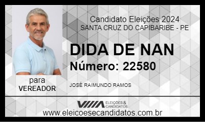 Candidato DIDA DE NAN 2024 - SANTA CRUZ DO CAPIBARIBE - Eleições