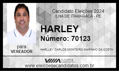 Candidato HARLEY 2024 - ILHA DE ITAMARACÁ - Eleições