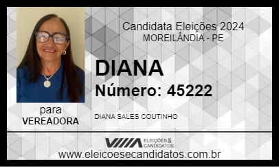 Candidato DIANA 2024 - MOREILÂNDIA - Eleições