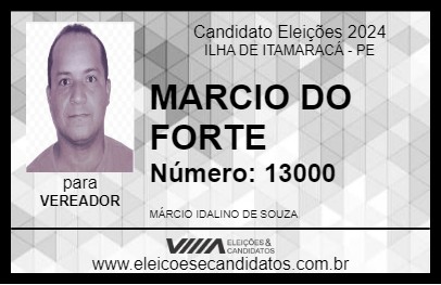 Candidato MARCIO DO FORTE 2024 - ILHA DE ITAMARACÁ - Eleições