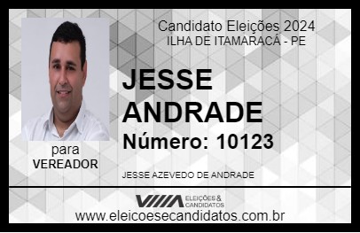 Candidato JESSE ANDRADE 2024 - ILHA DE ITAMARACÁ - Eleições