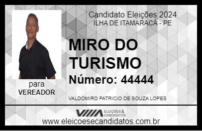 Candidato MIRO DO TURISMO 2024 - ILHA DE ITAMARACÁ - Eleições