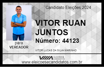 Candidato VITOR  RUAN JUNTOS 2024 - ILHA DE ITAMARACÁ - Eleições