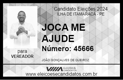 Candidato JOCA QUEIROZ 2024 - ILHA DE ITAMARACÁ - Eleições