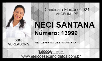 Candidato NECI SANTANA 2024 - ANGELIM - Eleições