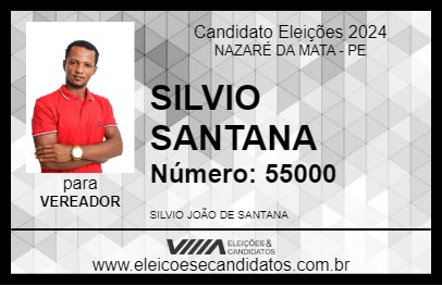 Candidato SILVIO SANTANA 2024 - NAZARÉ DA MATA - Eleições