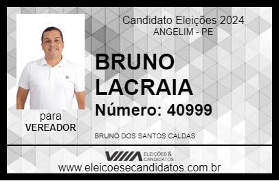 Candidato BRUNO LACRAIA 2024 - ANGELIM - Eleições