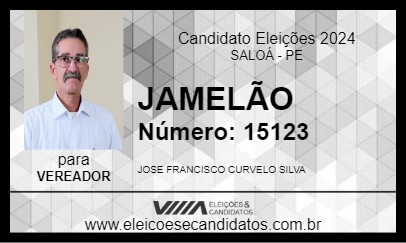 Candidato JAMELÃO 2024 - SALOÁ - Eleições