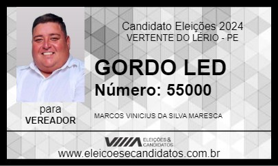 Candidato GORDO LED 2024 - VERTENTE DO LÉRIO - Eleições