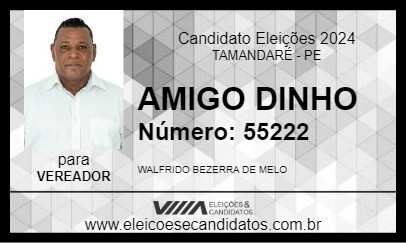 Candidato AMIGO DINHO 2024 - TAMANDARÉ - Eleições