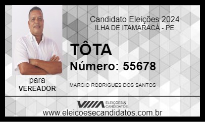 Candidato TÔTA 2024 - ILHA DE ITAMARACÁ - Eleições