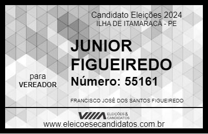 Candidato JUNIOR FIGUEIREDO 2024 - ILHA DE ITAMARACÁ - Eleições